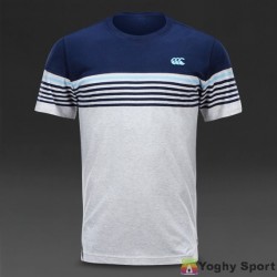 MAGLIA CANTERBURY CHEST STRIPE TEE IN CLOUD MARL