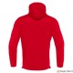 top tuta con cappuccio PAN HOODY rosso/bianco