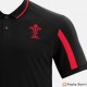Polo tecnica nera junior rugby 2021/22 gallese